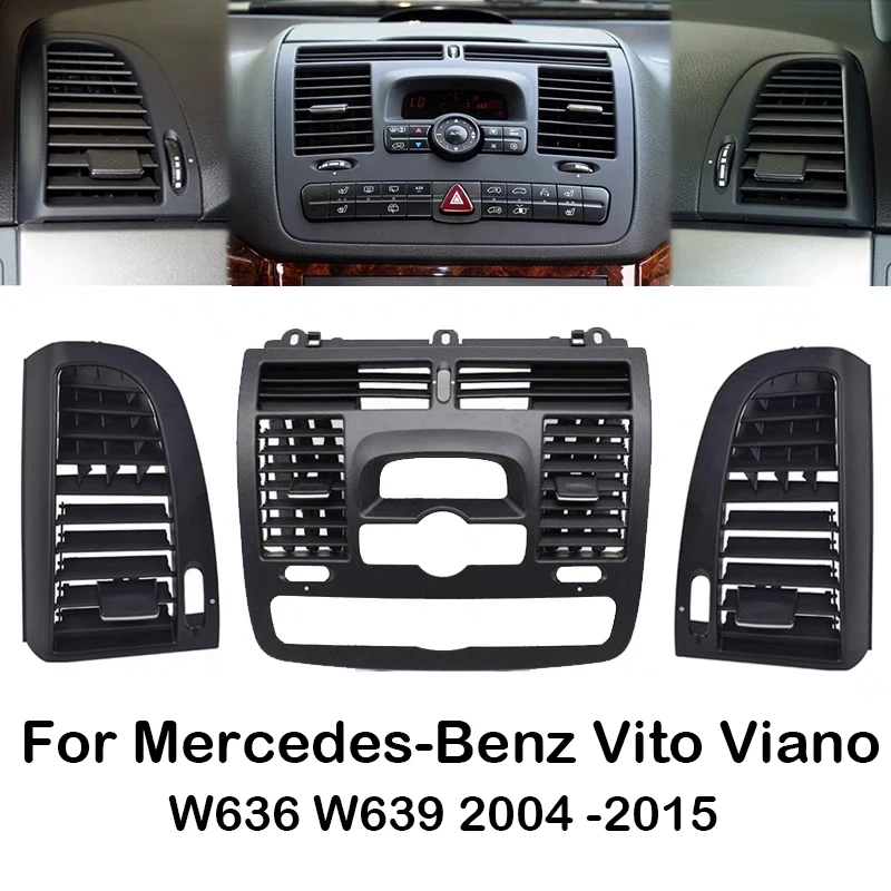 For Mercedes Benz Vito Viano W636 W639 2004-2015 Car Front Central Air Vent Outlet Cover Ac Vent Cover 6366800800 6368300300