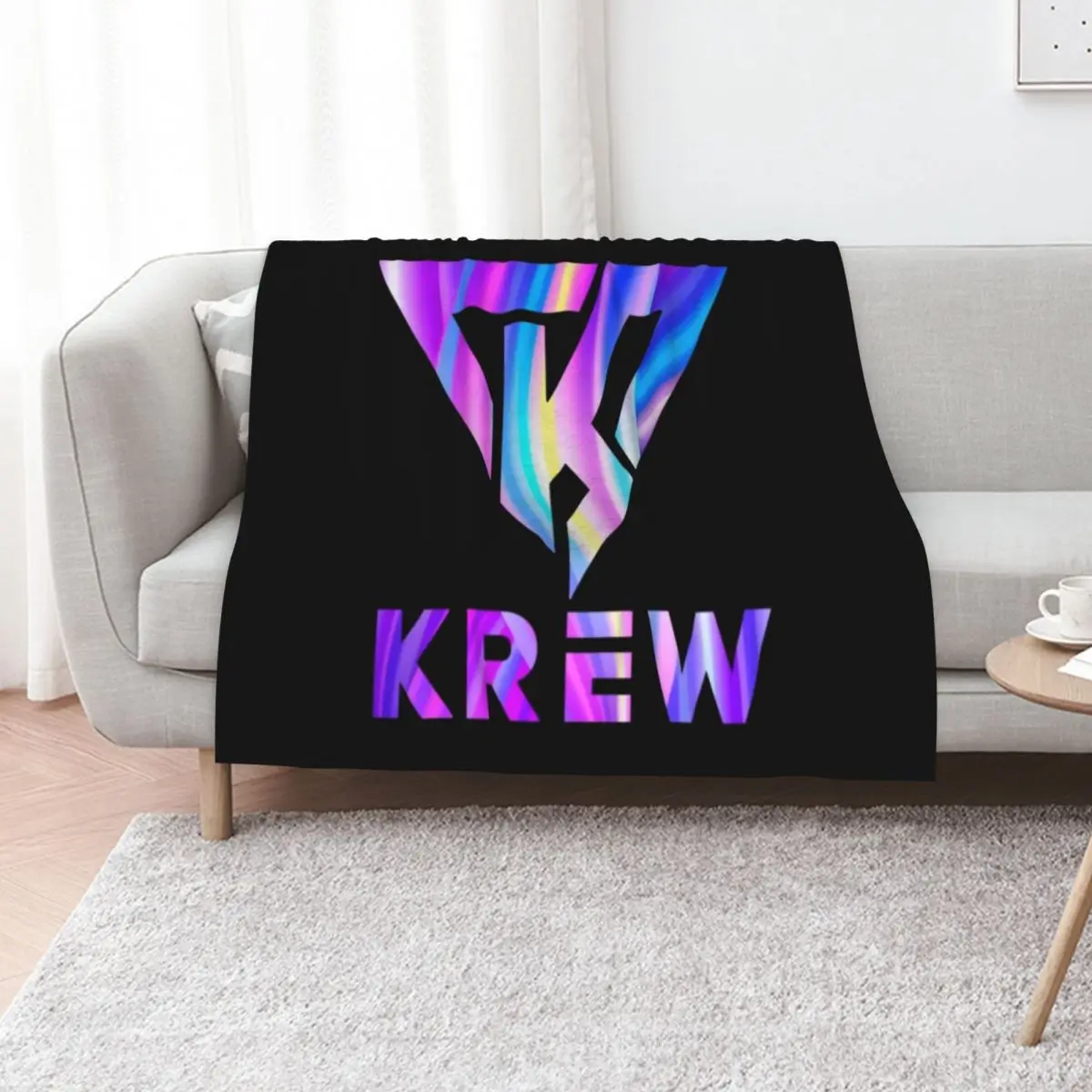 

Funneh And The Krew T-ShirtKrew Logo Fresh Throw Blanket Beach Personalized Gift Plaid Retros Blankets