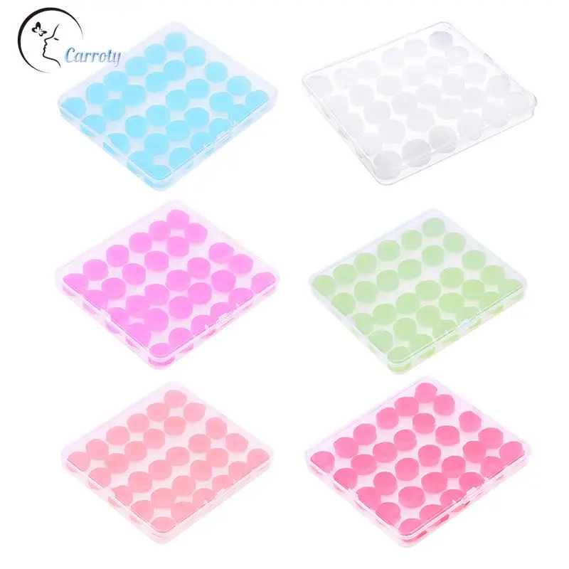 30PCS Silicone Ear Plugs Noise Reduction Sleep Anti Canceling Sound Insulation Earplug Protection Sleeping Reusable Ear Plugs