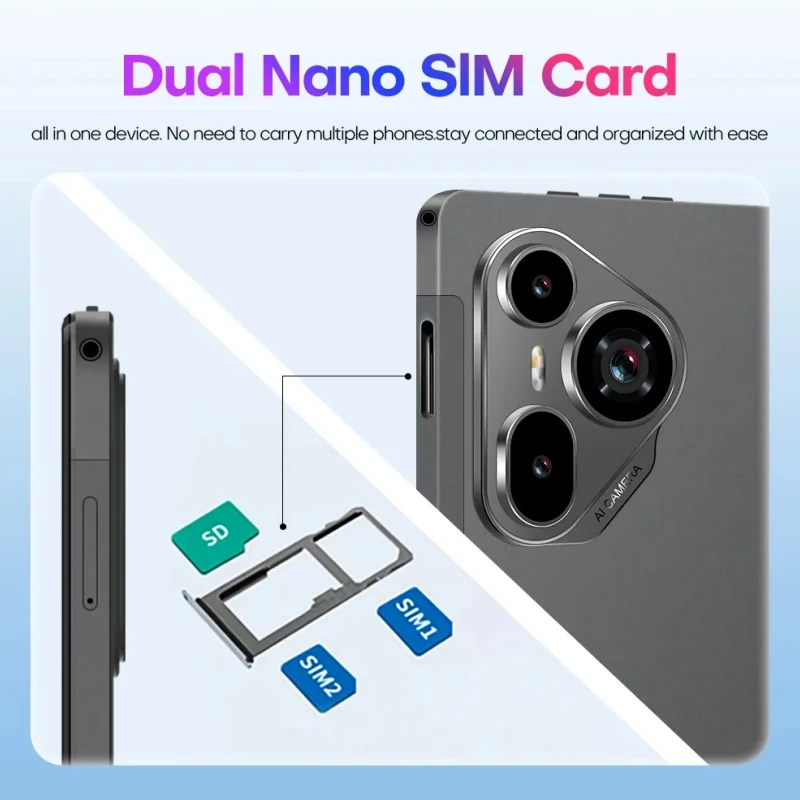 تابلت P7 Type-C مقاس 10.1 بوصة يعمل بنظام Android 13 يدعم مكالمات 2G\3G\4G 3GB+32GB MT6570 معالج 8 كور 1280 × 800 بكسل بطاقات Sim * 1
