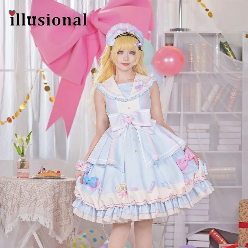 

Иллюзионное аниме Shugo Chara Mashiro Rima костюмы для косплея Mashiro Rima платье Лолиты костюмы на Хэллоуин женские