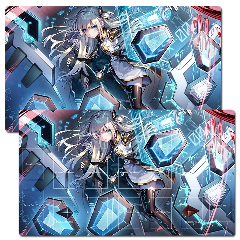

YuGiOh Sky Striker Ace - Raye TCG CCG Mat Trading Card Game Mat Playmat Table Desk Playing Mat Rubber Mousepad Mouse Pad & Bag