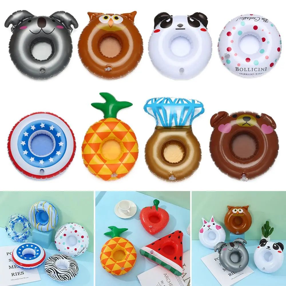 1Pcs Float Toy Pool Floaties Party Decoration Drink Floats Inflatable Drink Holders Inflatable Cup Coasters Swimming Pool Float