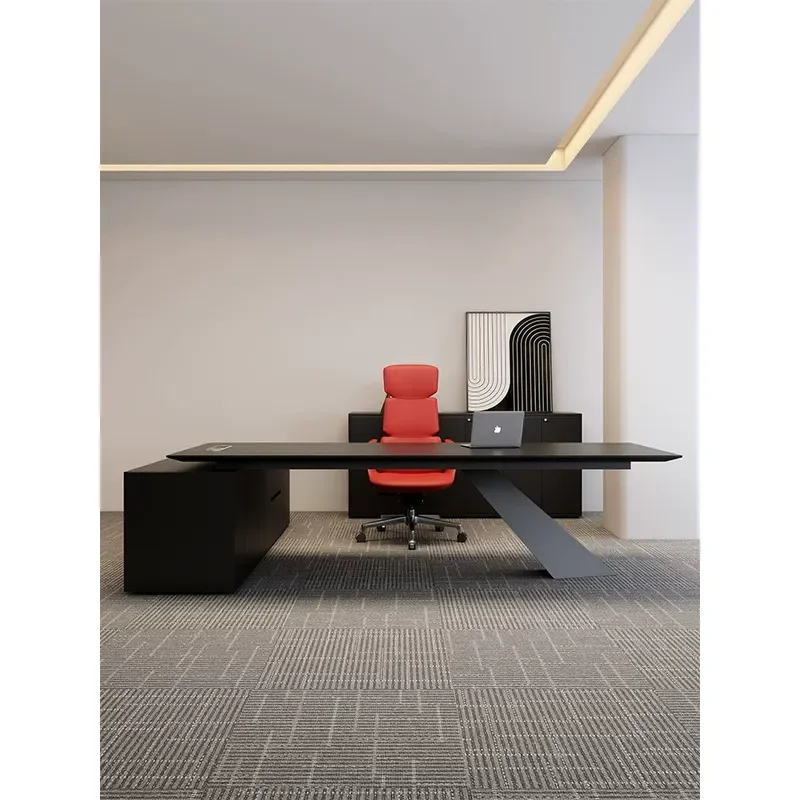 2026 New High End Executive Desk Modern Simple President Office Table Leadership Workstation Combination