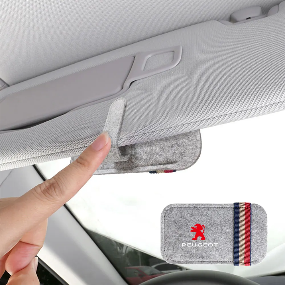 Kép 5: Autó szemüvegek Nap Napellenző tárolására Loggia Pápaszem birtokosa accessor számára Új Peugeot 308 206 207 208 508 2008 407 3008 306 408 5008 406