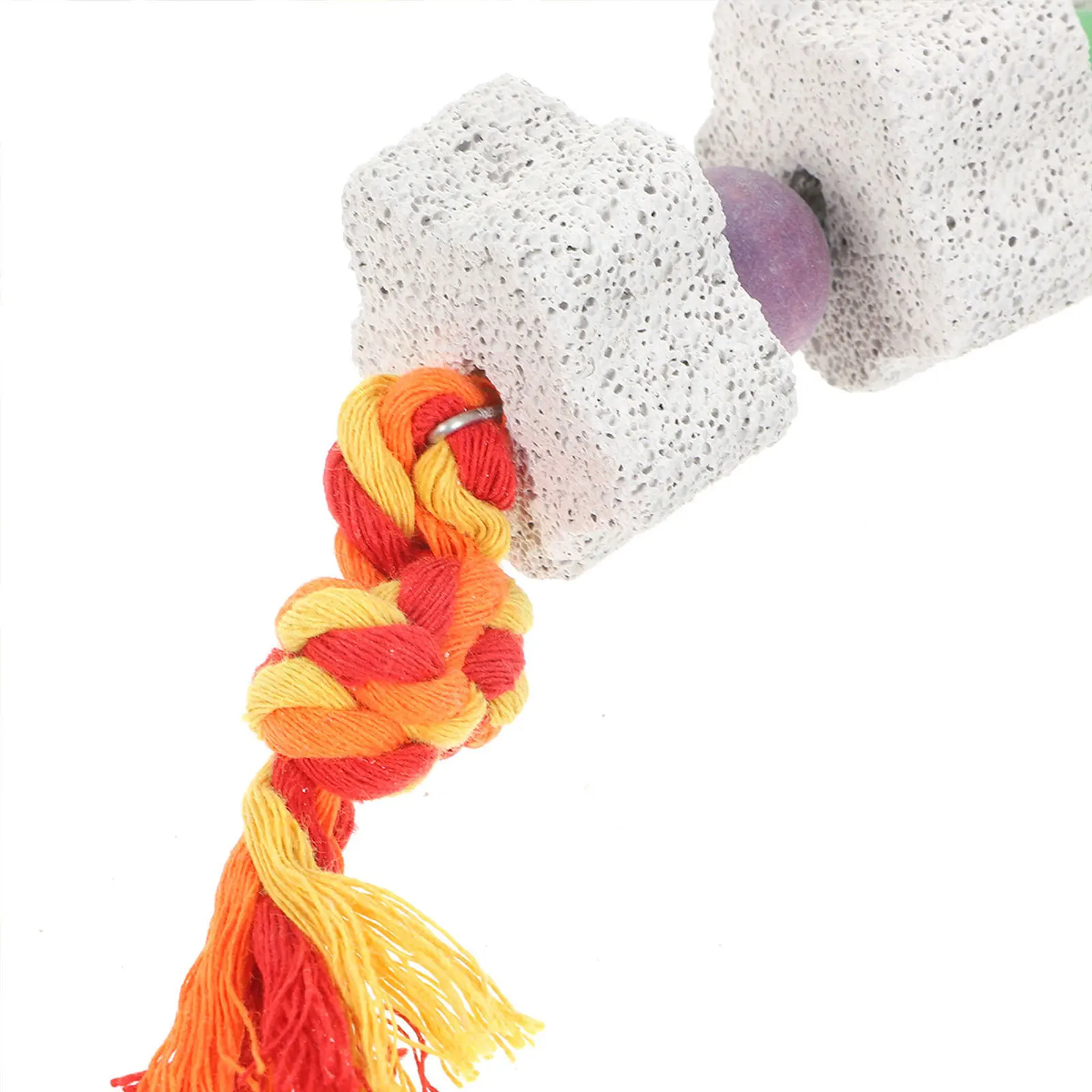 

2Pcs Bird Chewing Bell Mineral Beak Grinding Stone Natural Calcium Star Shape Parrot Parakeet Macaw Chew Accessory