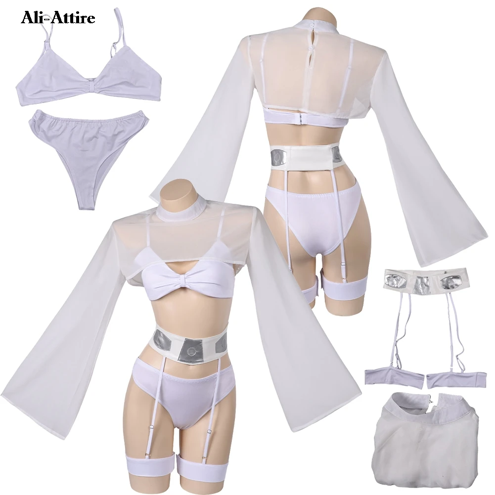 

Фильм Космическая битва Косплей Лея Верхняя одежда Костюм Хэллоуин Ролевая игра Наряд Костюмы Костюм Карнавальная вечеринка Маскировка для женщин