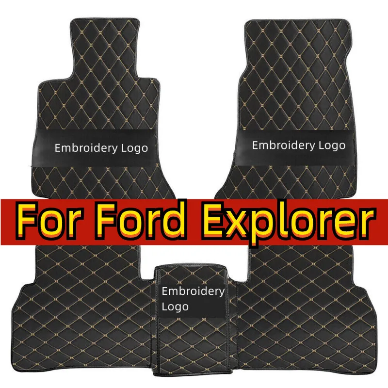 Car floor mats for Ford Explorer 2006 2007 2008 2009 2010 2011 2012 2013 2014 2015 Custom auto foot Pads automobile carpet cover