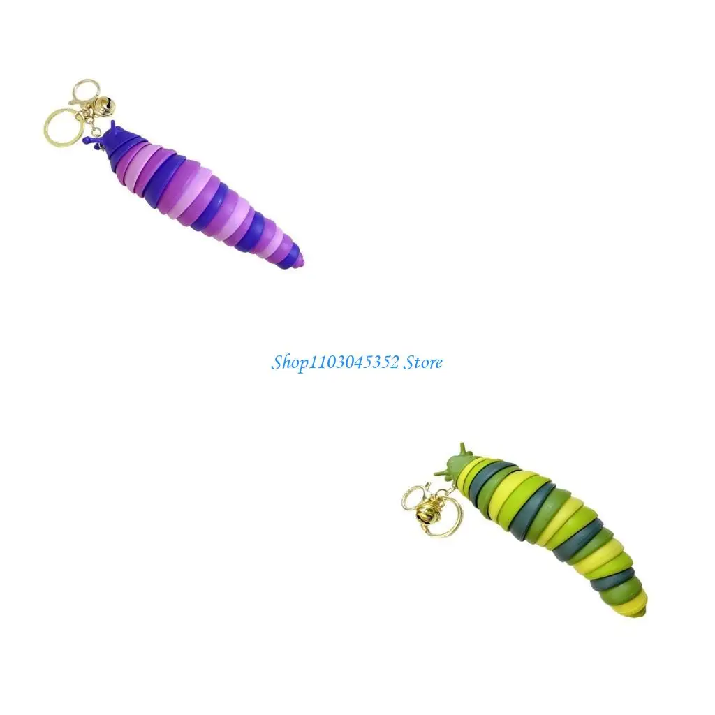 

Универсальный разноцветный брелок в виде гусениц в виде подвески в виде мультяшной сумки с животными