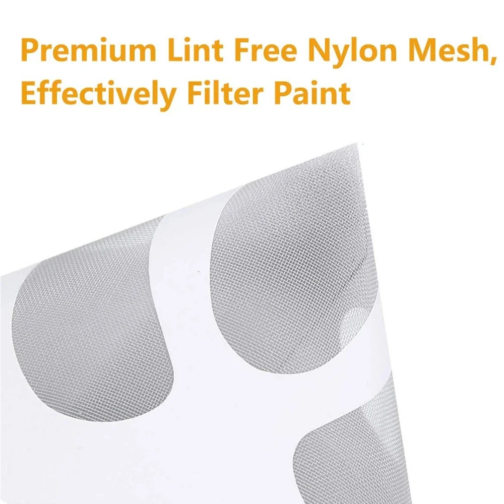 100 Pack Paint Filter Cone with Fine Nylon Mesh Automotive Spray Guns 100 Micron Paint Cone Paint Strainers