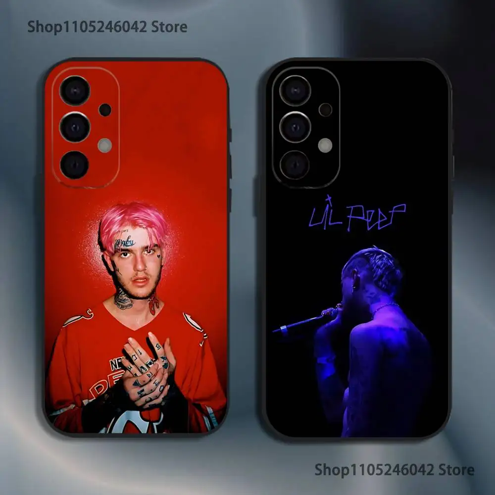 

L-Lil Peep Black Cover Phone Case For Samsung S25,S24,S21,S22,S23,S30,Ultra,S20,Plus,Fe,Lite,5G
