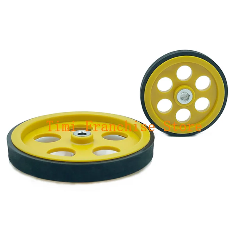 Meter Counting Wheel Perimeter 200mm 300MM Hole 6mm/8mm Synchronous Round Measuring Length Counting Ranging Encoder Meter Wheel