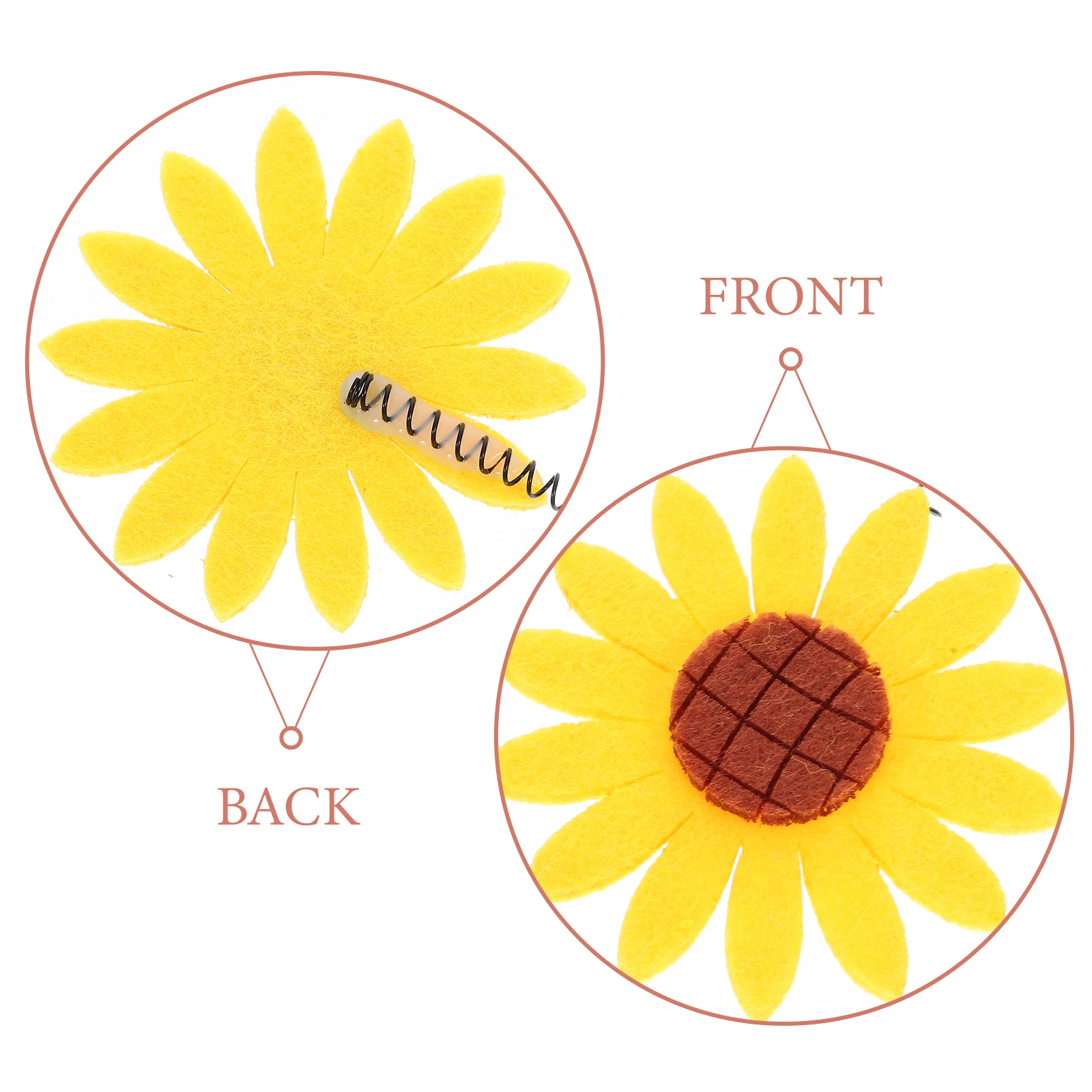 

10pcs Sunflower Clips Cute ing Clamps Stylish Barrettes For Women Girls Durable Resistant Deformation Party Hair