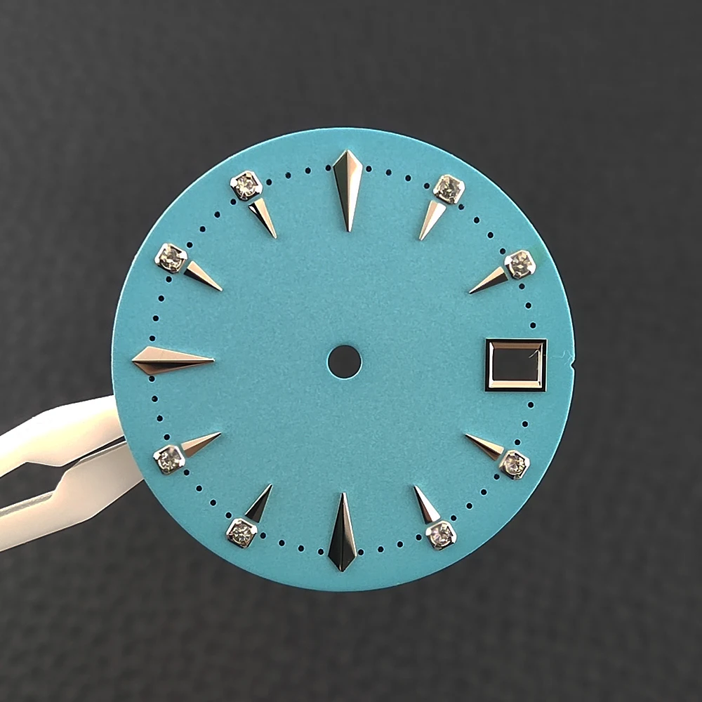28.5mm Cocktail Dial nh35 Dial Customized Watch Dial Diamond Scale Dial suitable for NH35 NH36 NH38 NH70 NH72 Movements