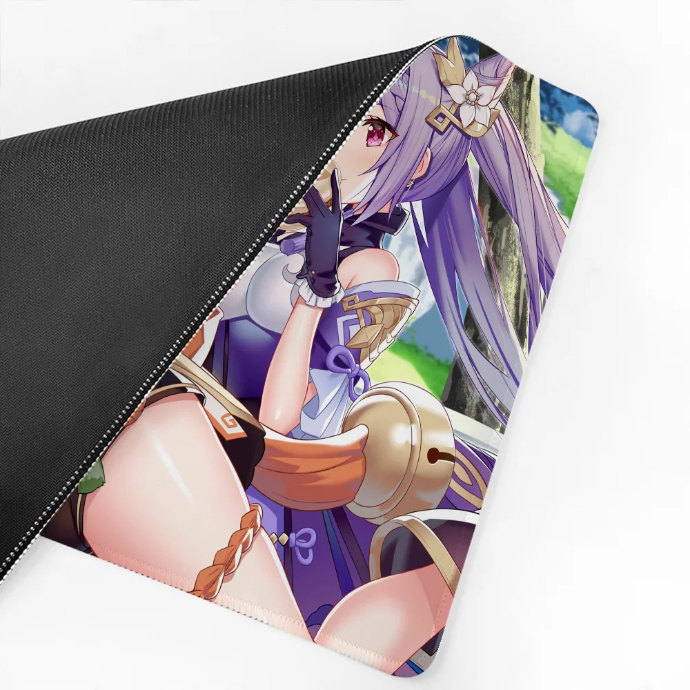 Anime Genshin Impact Mousepad Mouse Mat Desk Mat With Pad Gaming Accessories Prime Gaming XXL Keyboard Pad