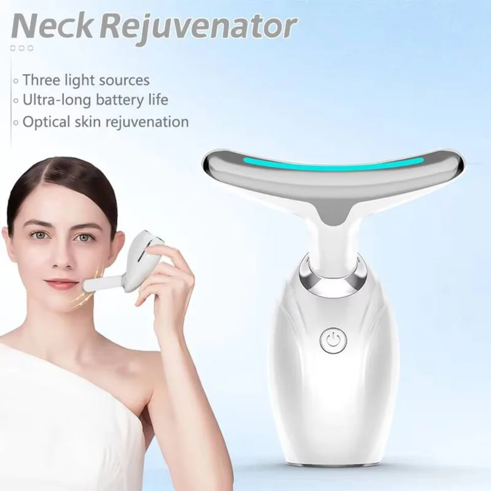 Hals-Mikrostrom-Einführung, Lifting, Straffung, Abnehmen, Falten reduzieren, vibrierende heiße Kompresse, Schönheitsgerät, Hautverjüngung