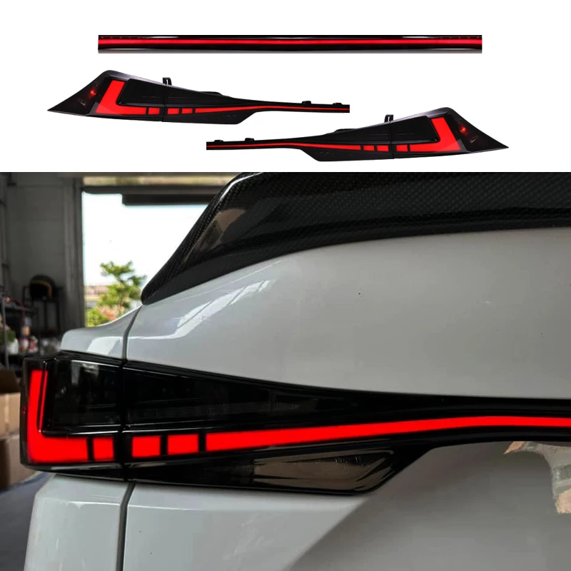 

LED Tail Lights With Middle Light For Lexus IS300 IS350 3IS 2013-2020 Rear Lamps (For: Lexus IS350)