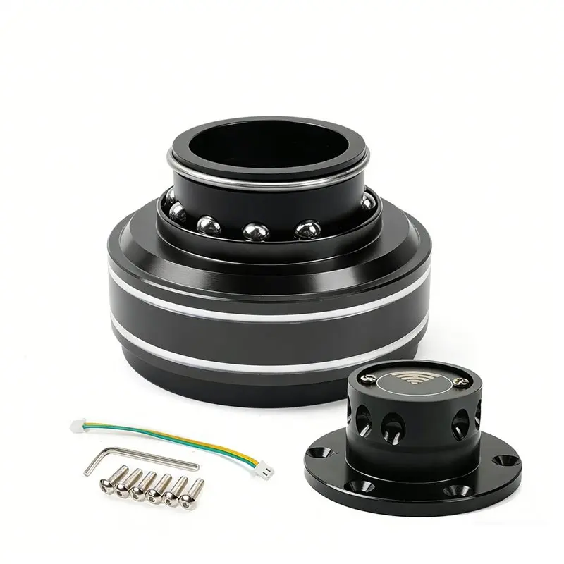 

QR040 For MOZA Simagic M10 A/Mini Euro Truck 6 Hole Racing Simulator Steering Wheel Quick Release Hub Adapter 70MM
