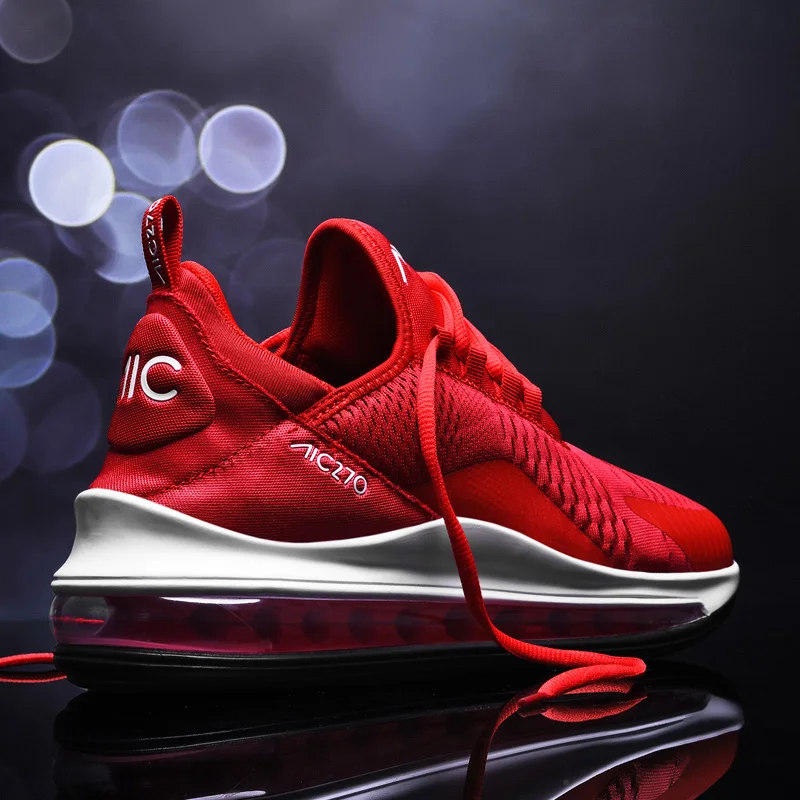 Men Air Cushion Casual Sneakers Summer Breathable Mesh Shock Absorbing Sports Shoes Non Slip Wear ResistantAthletic Footwear
