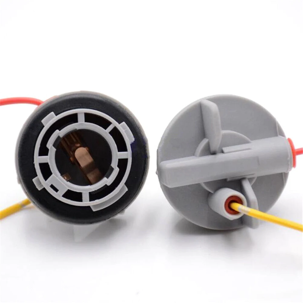 2pcs Car Bulb Holder Connector For Indicator Stop Tail Brake Light BA15S 1156 382  High Temperature Resistant Material Accessori