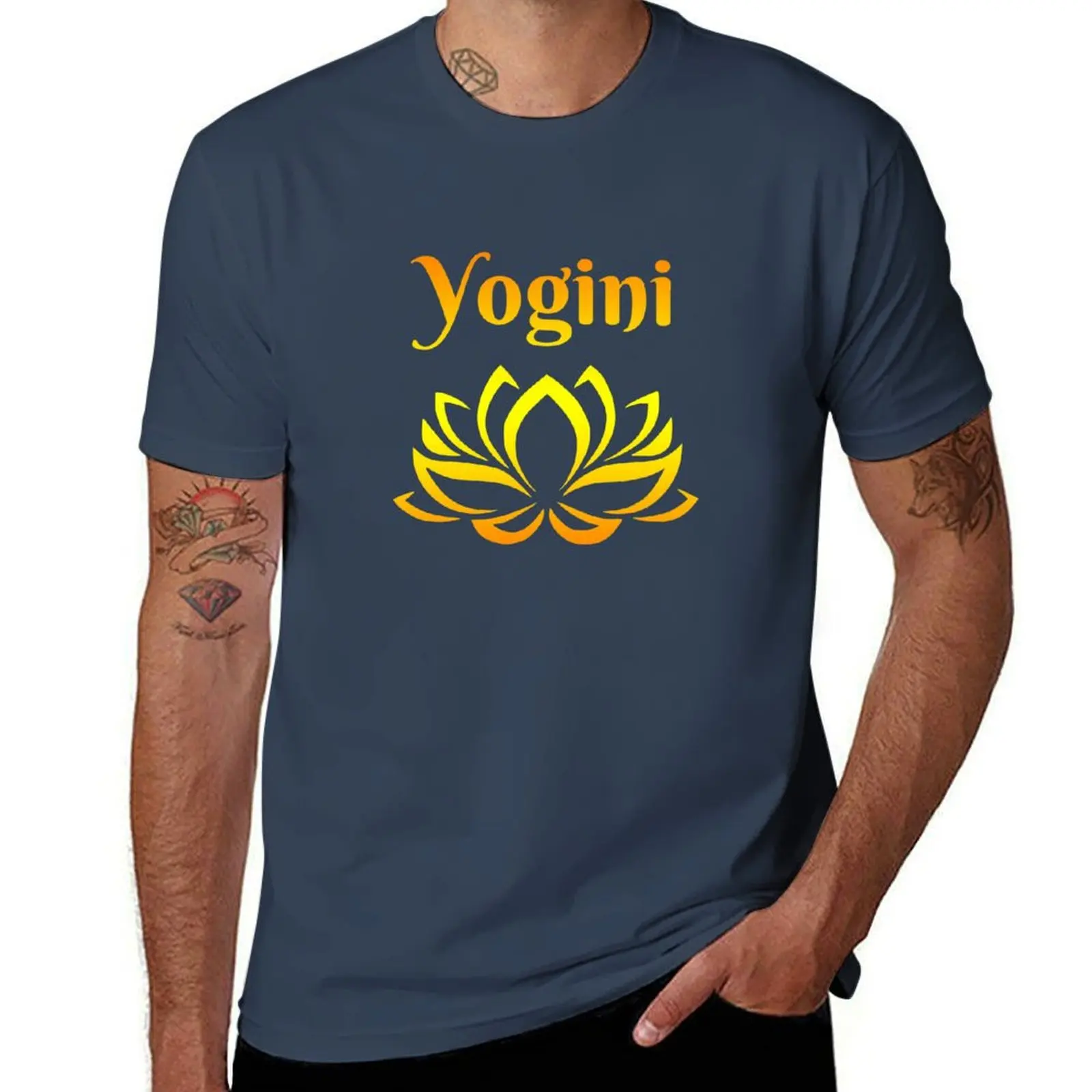 

Yogini - Yoga Girl T-shirt plus sizes hippie clothes summer top anime mens clothing