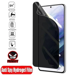 Anti Spy Hydrogel Film For Samsung Galaxy S20 S21 S23 S22 Ultra S9 S10 Plus S21 FE Note 9 10 20 Ultra Privacy Screen Protector