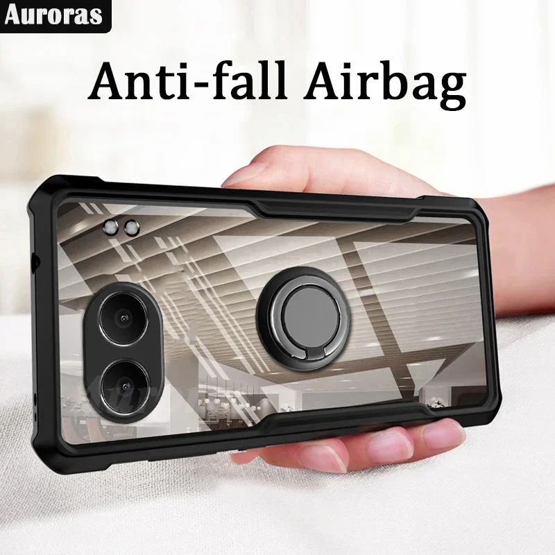 Auroras For Oneplus Nord 4 5G Case With Magnetic Ring Clear Airbag Shockproof Hard Shell For Oneplus Nord CE4 Lite 5G Back Cover