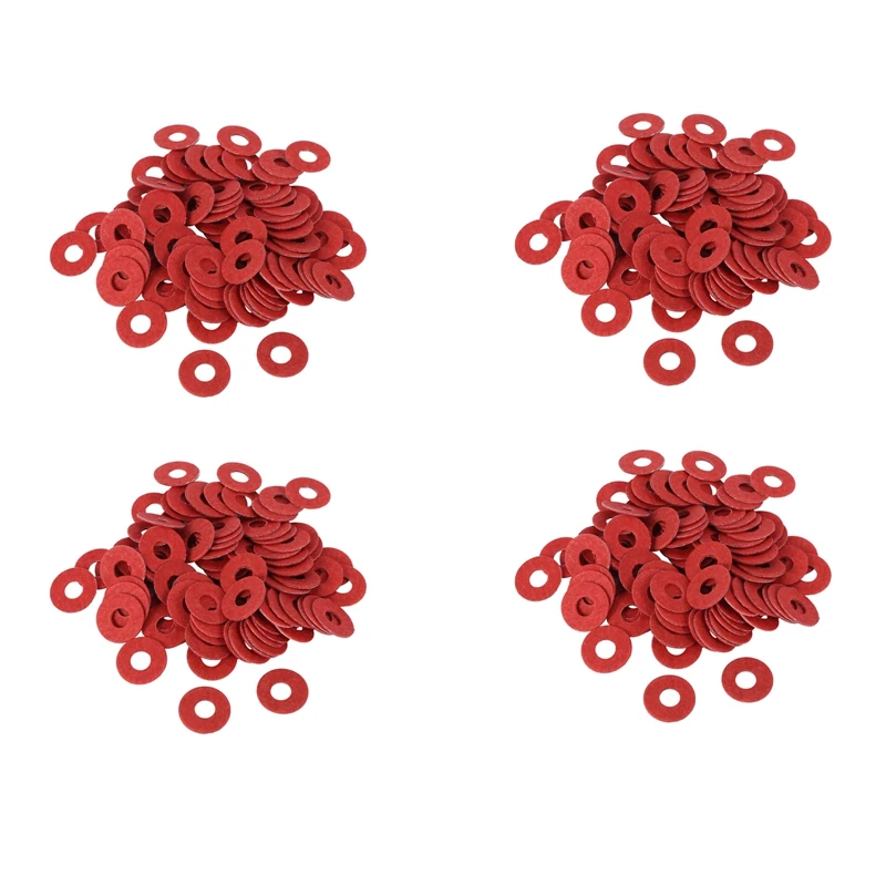 400PCS Red Motherboard Screw Insulating Fiber Washers