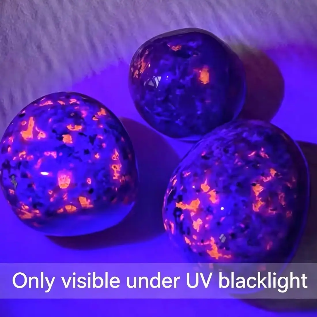 2/4pcs Natural Flame Stone Bracelet with Natural Raw Stone Accessories, UV Luminescent Rock, Handmade Elastic Bracelet image 6