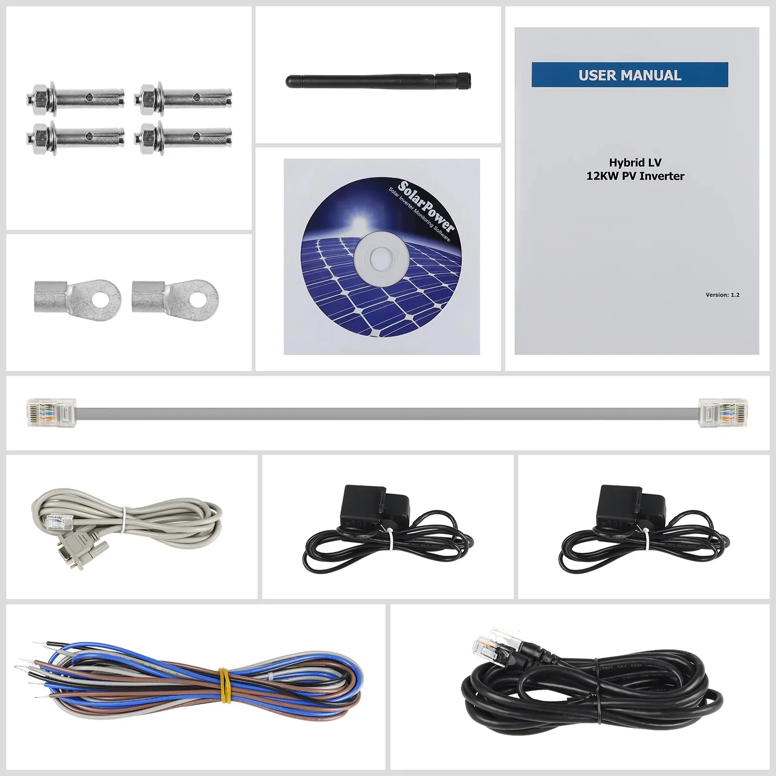 PowMr Hybrid SoIar Inverter 12KW 48V 110V Split Phase On Off Grid 120Vac 208Vac 240Vac in Parallel Up to 6 Units PV 120-550VDC