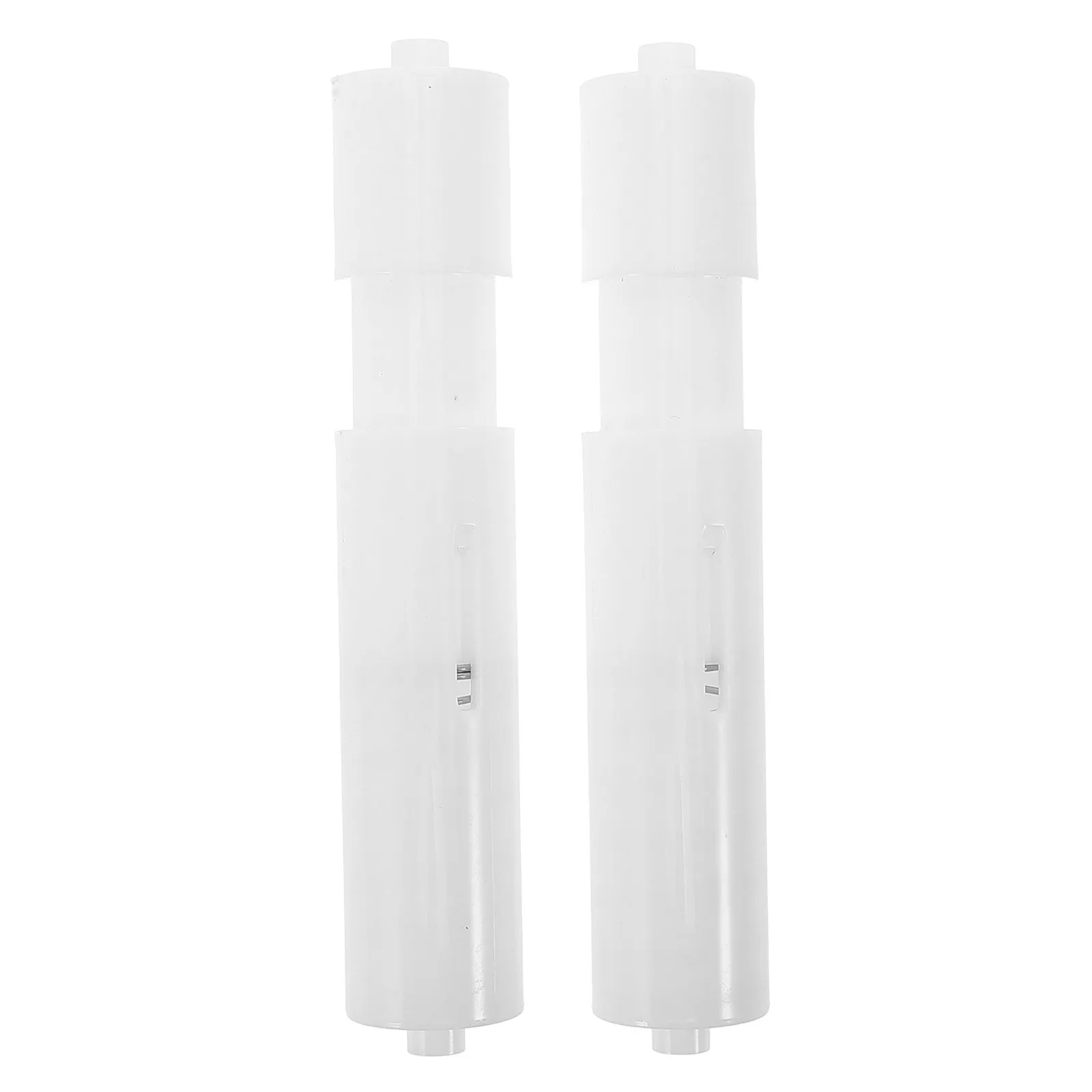 2Pcs Extendable Toilet Paper Holder Roller Replacement Rod Spring Loaded Retractable Tissue Box Shaft for Home Hotel Bathroom