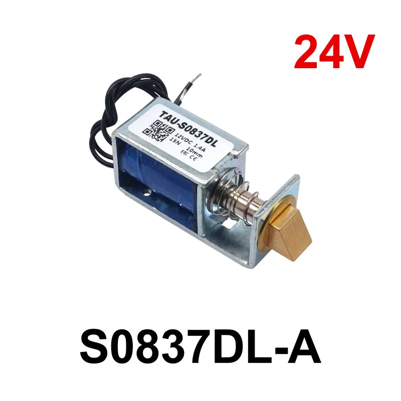 1Pc TAU-S0837DL DC 6V 12V 24V Elektrische Sloten elektromagneet slag 10mm Magnetisch Slot voor de Kast deurslot