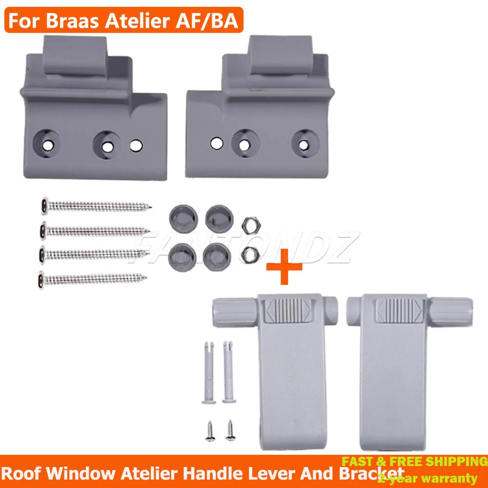 Spare Part For Braas Atelier Handle Lever And Bracket Grey Braas Roof Window Roller Shutter