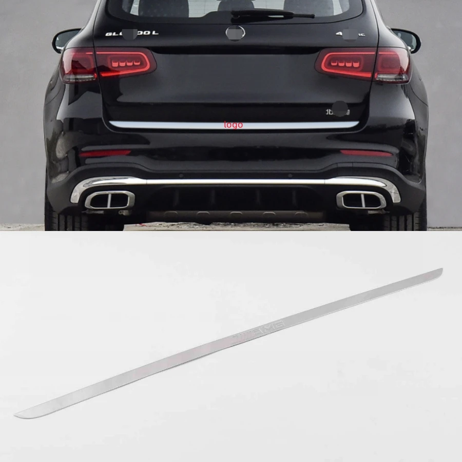 For Mercedes Benz GLC 2016-2022 Exterior Accessories Rear Trunk Tailgate Door Strip Streamer Lid Cover Trim