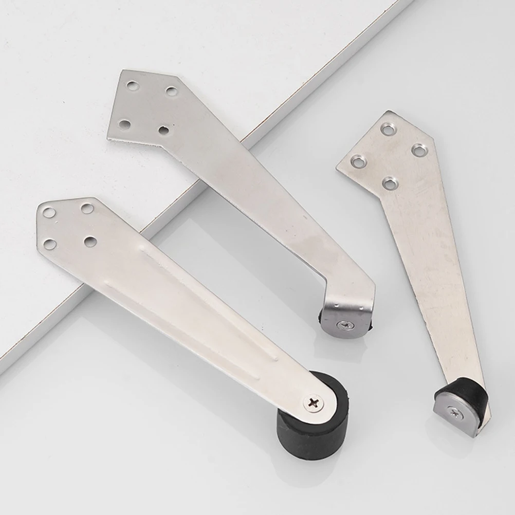 

Stainless Steel Stopper Silent Buffer Wall Mounted Anti-Collision Door Stops Rubber Bumpers for Slamming Doors Barn Fridge