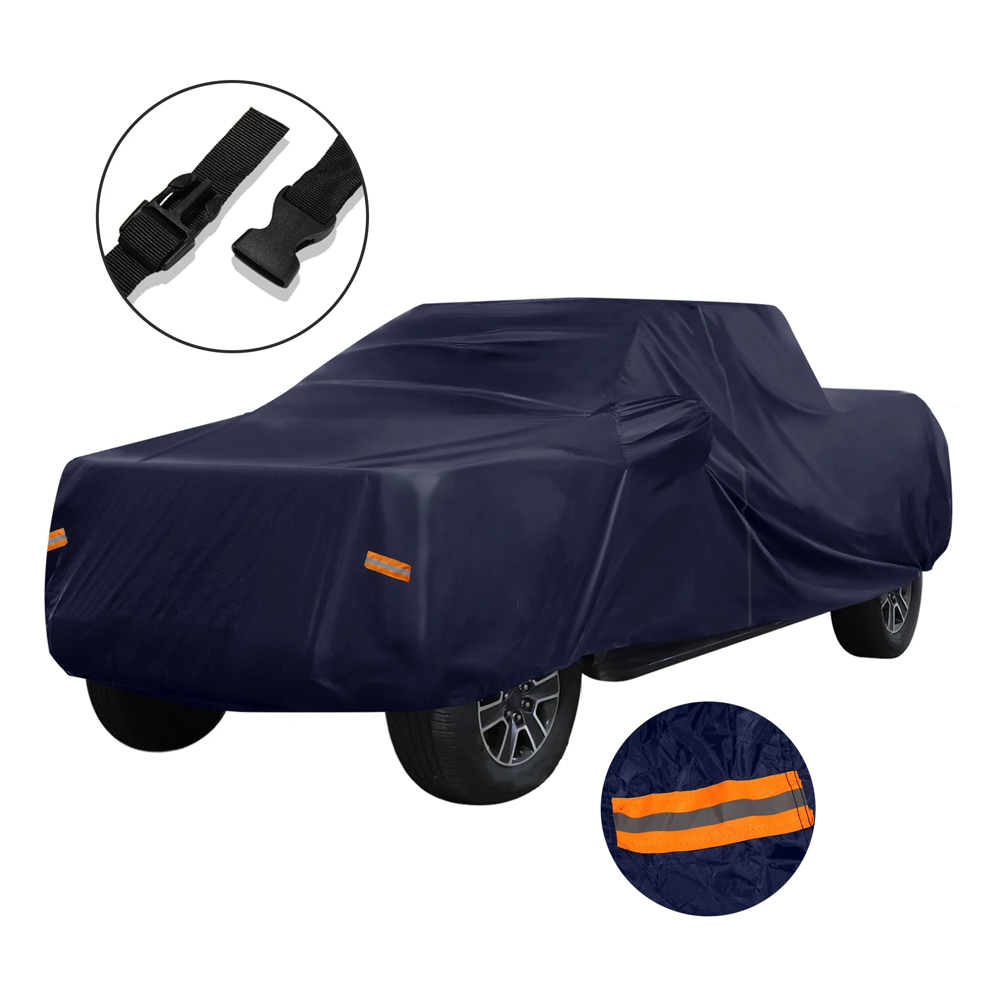 

Motoforti Pickup Truck Cover for Toyota Tacoma Double Cab 4 Door 6.1 Feet Bed 05-21 Sun Rain Dust Wind Protection
