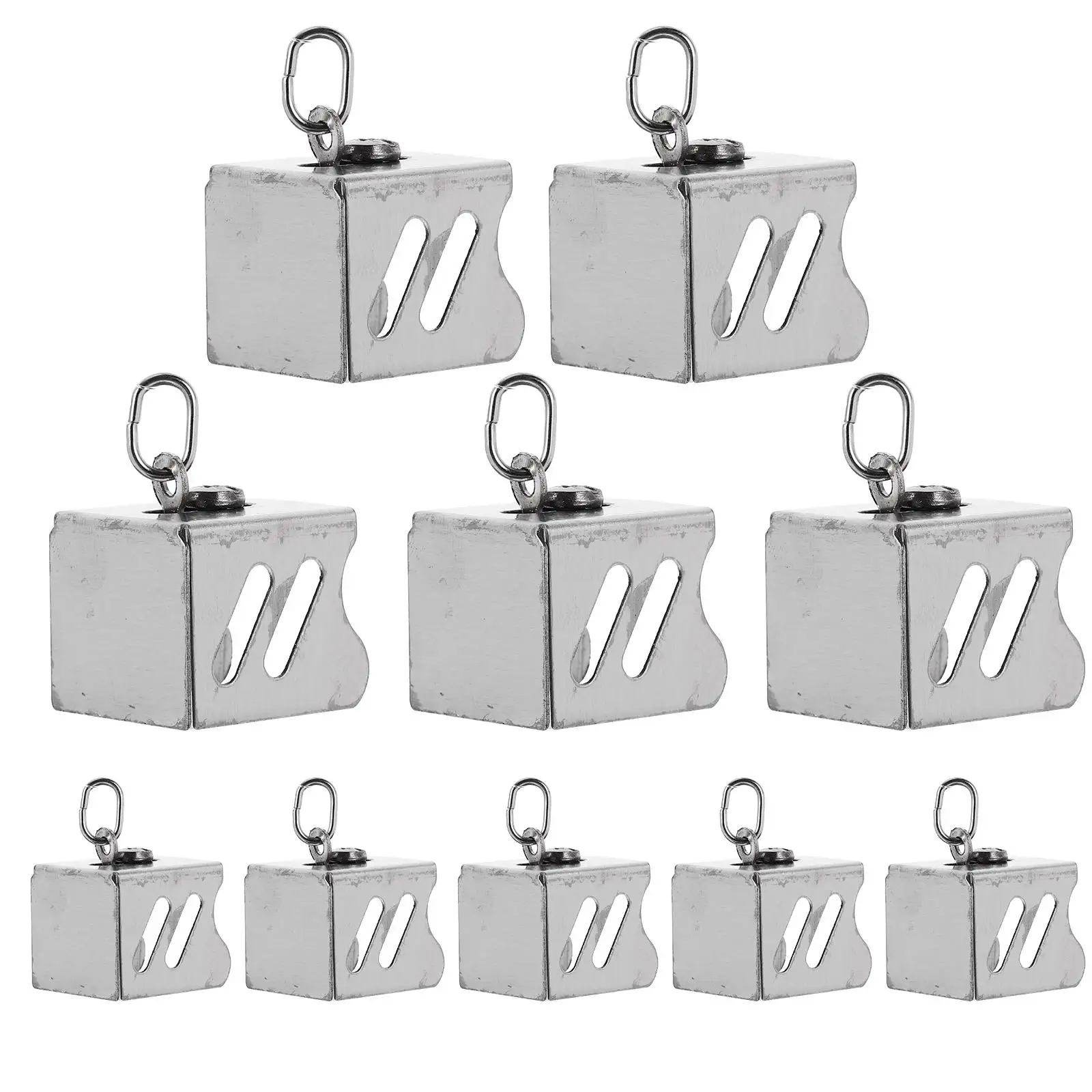 

20 Pcs Stainless Steel Curtain Rod End Caps Sealing Plugs Drapery Fittings Finials Bedroom Living Room Office Use
