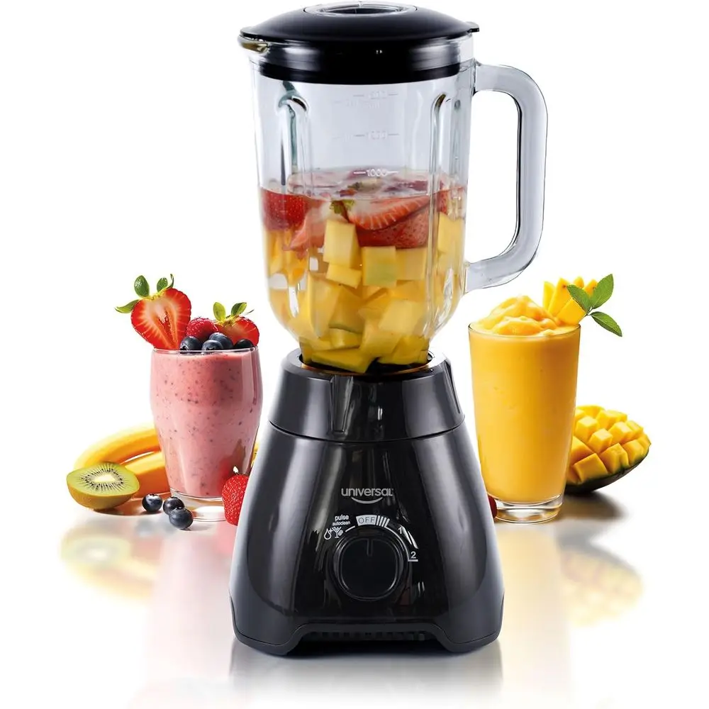 

Mass Vital Blender - Glass Jar 57 Oz/1.8 Quart/1.7 Liter - 7-cup, 2 Speed + Pulse Function, 4 Stainless Steel Blades