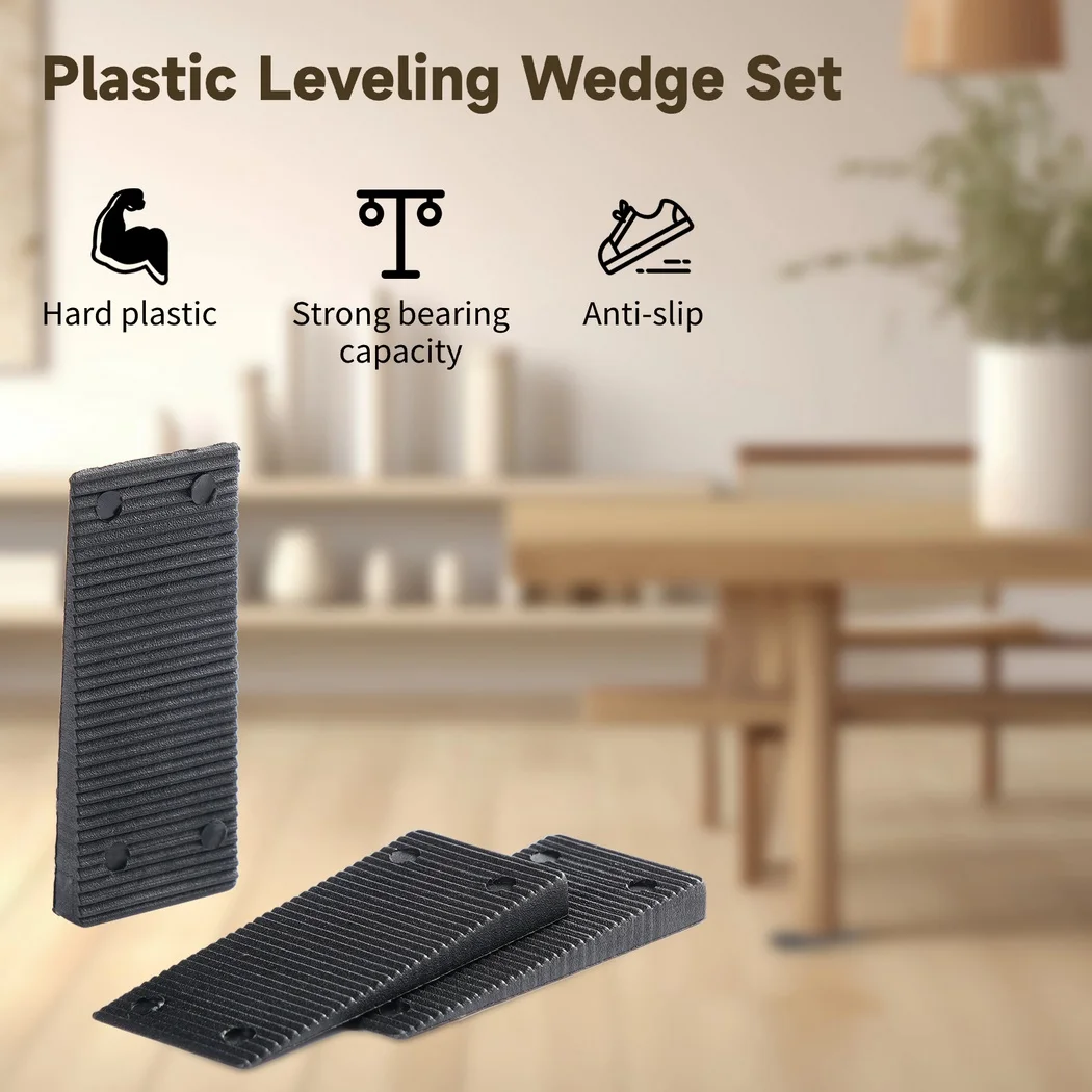 200Pcs Plastic Shims For Leveling Furniture Wedges Serrated Wedge Levelers For Tables Cabinets Beds Refrigerators Furniture