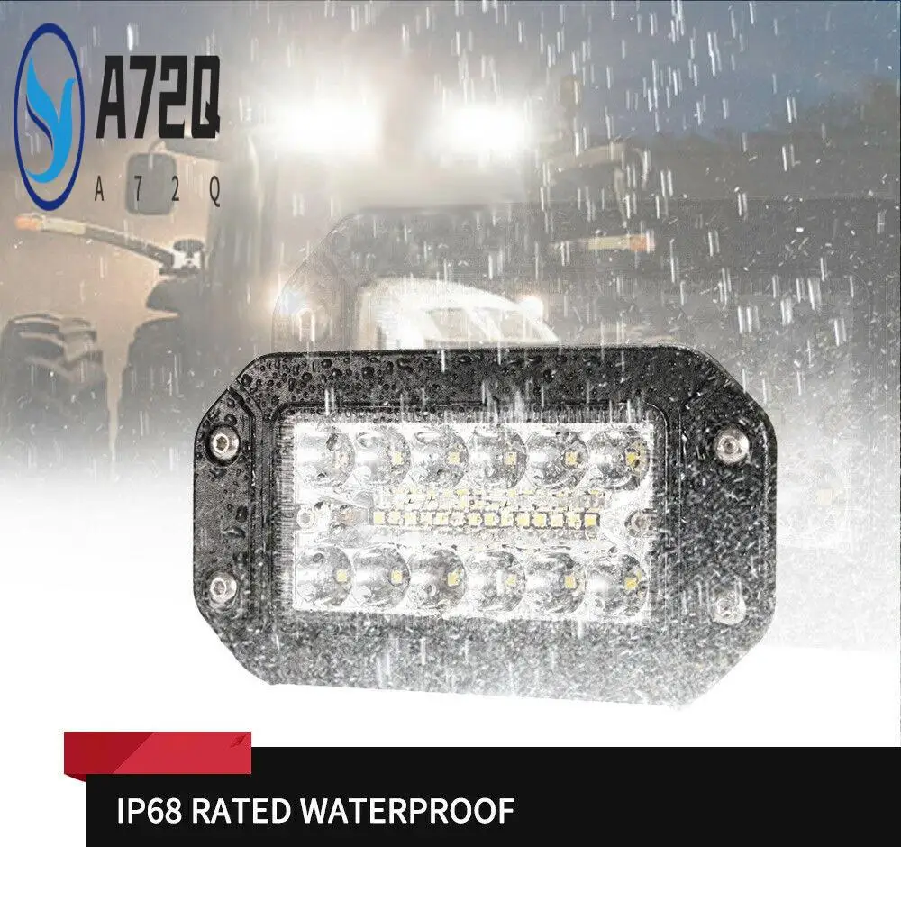 

A72Q-2Pcs 12V 6 Inch Flush Mount Work Light 26 LED Super Bright Spotlight Car Headlights