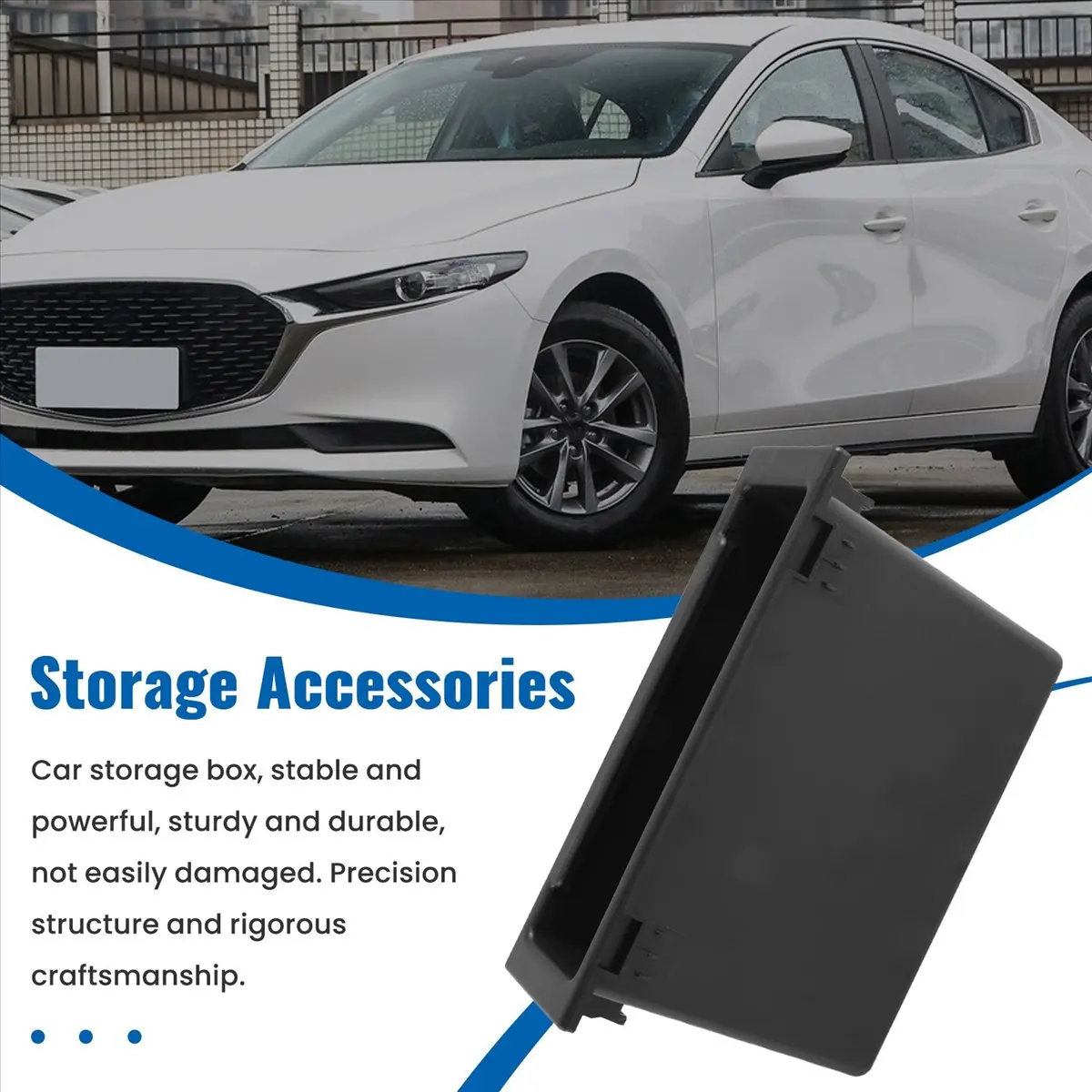 Compatible Car Stereo Radio Dashboard Storage Box Mounting 1Din Pocket Kit Storage Box Accessories Interior for