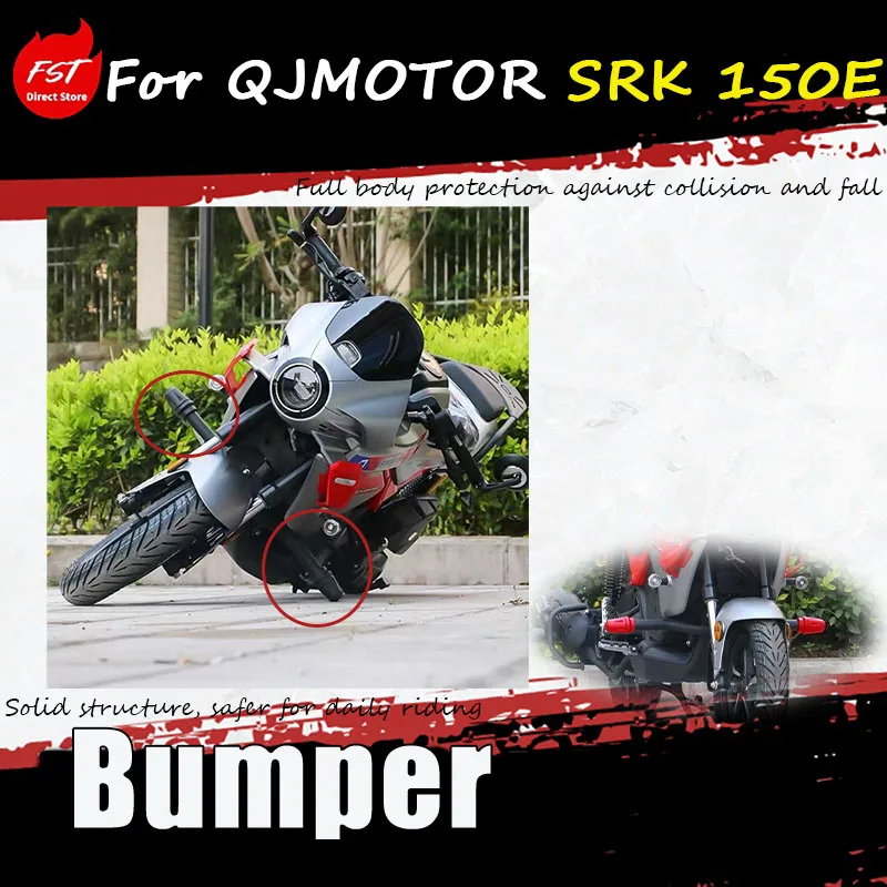 

For QJMOTOR SRK 150E modification kit: front guard for the accessory, QJ150-7E bumper, anti-drop ball bat side guard