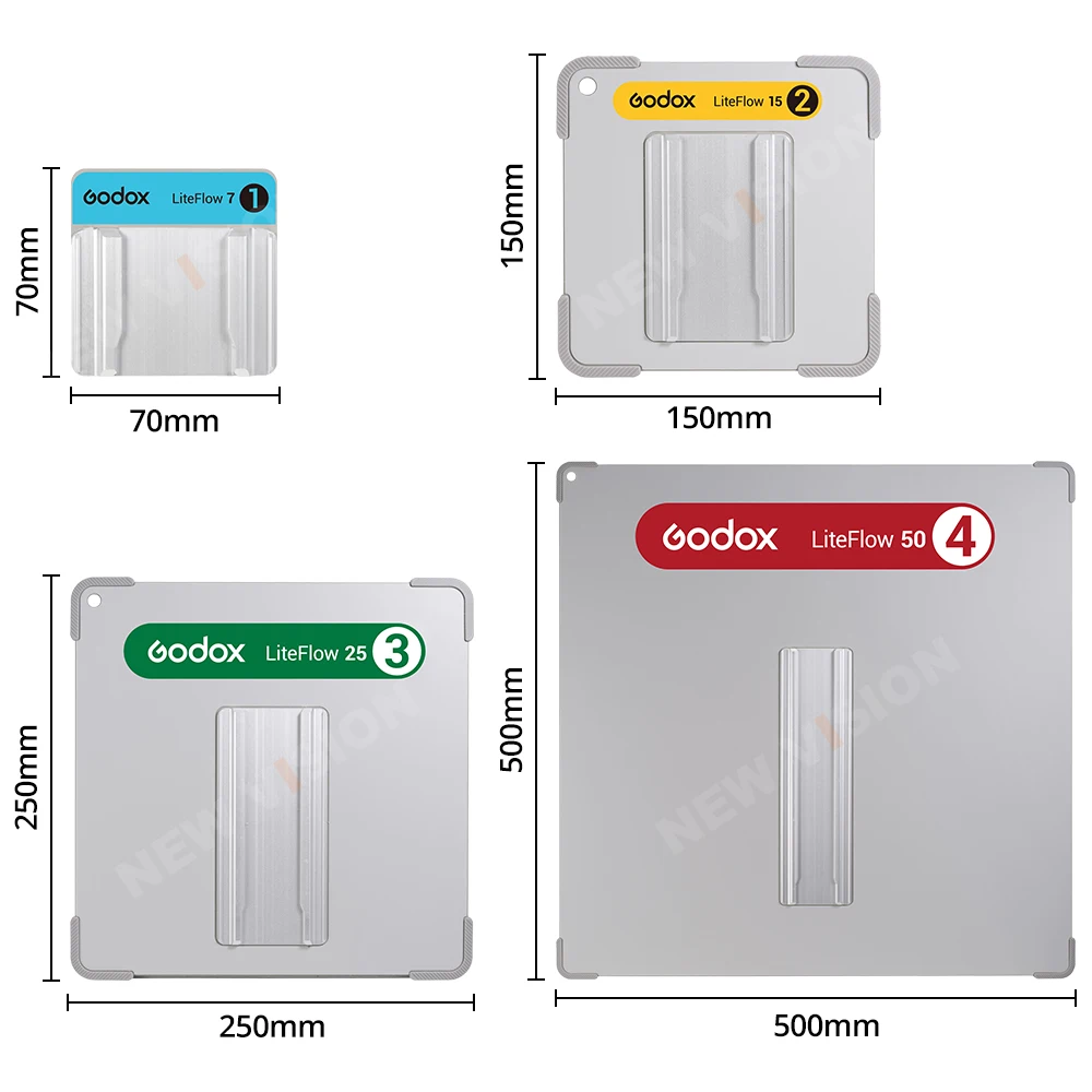 GODOX LiteFlow 7/15/25/50/100 إضاءة سينمائية بأحجام مختلفة عاكس تركيب جهد ملحقات التصوير عاكس الشمس