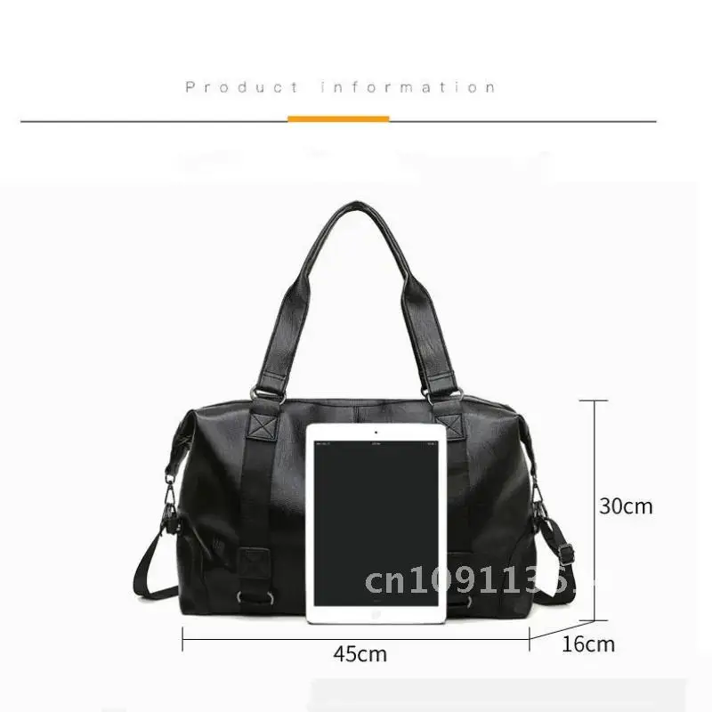 

Fashion men Travel Bag Luggage Bag Large Capacity Leather crossbody Trip Casual Men's Portable Bag shoulder Bag handbag Business