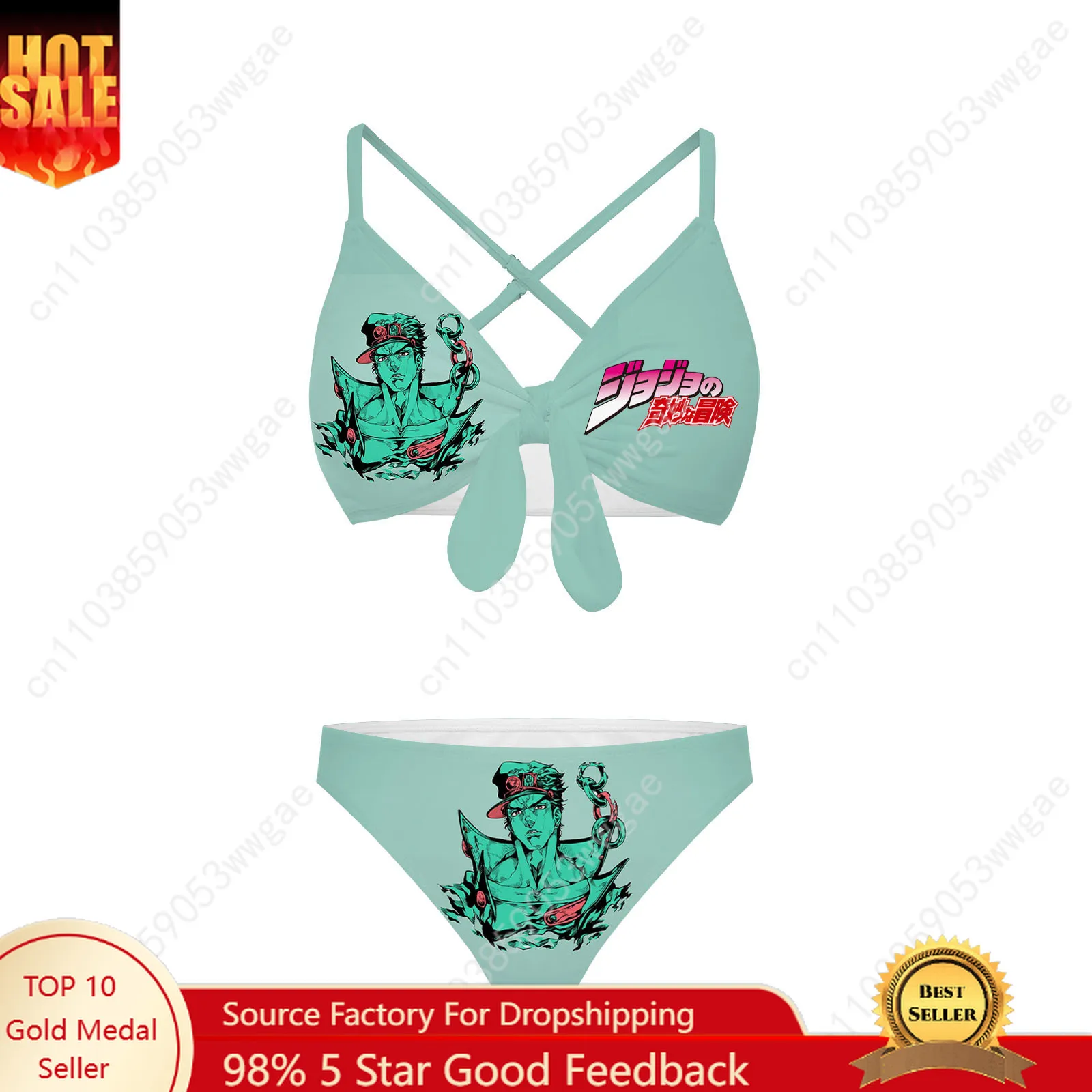 

Jojo Bathing Suit Cross Strap Suspender Swimsuit Womens Personalized Bikini Pool Party Beach Swimwear Anime Customized Beachwear