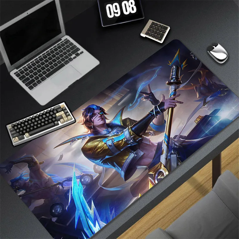 Imagem -04 - Shieda League of Legends Gaming Mouse Pad Acessórios Gamer Grande Borracha Mousepad Esteira de Mesa Estendida Não-deslizamento pc Mouse Mats