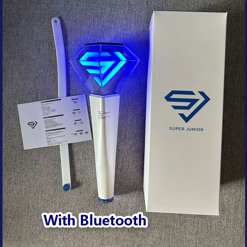 

KPOP Super Junior Lightstick Ver.2 With Bluetooth Glow Hand Light Concert Cheer Superjunior Light Stick Lamp Fans Gift