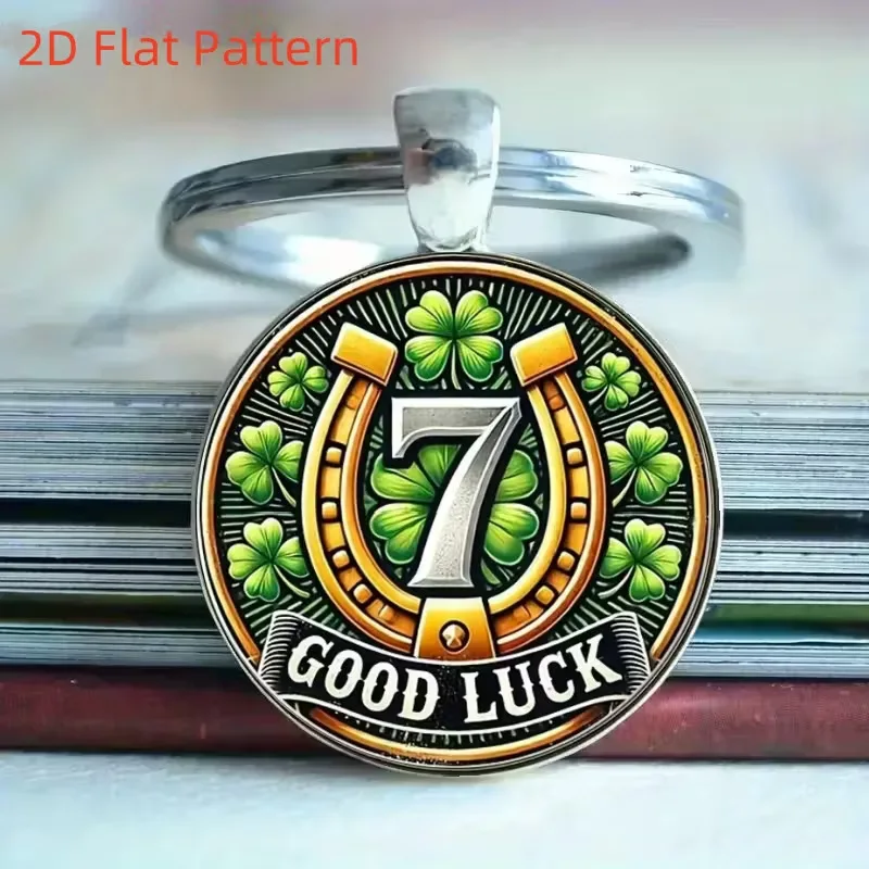 Fashion New Clover Gold Horse Hoof Time Gem Keychain Men Car Keyring Women Bag Key Ring Wedding Trinket Girl Party Gift K13