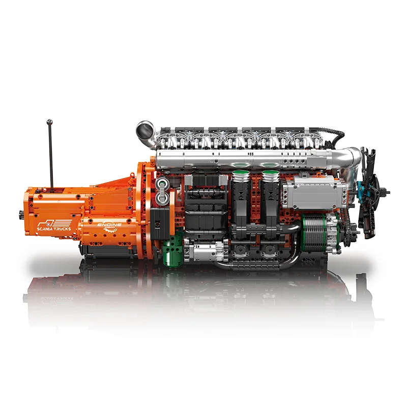 3236PCS Trcuk Motore Building Blocks Modello Simulato Cambio Assemblaggio Piccole Particelle Mattoni Giocattoli Educativi Regali di Festa Ottimi