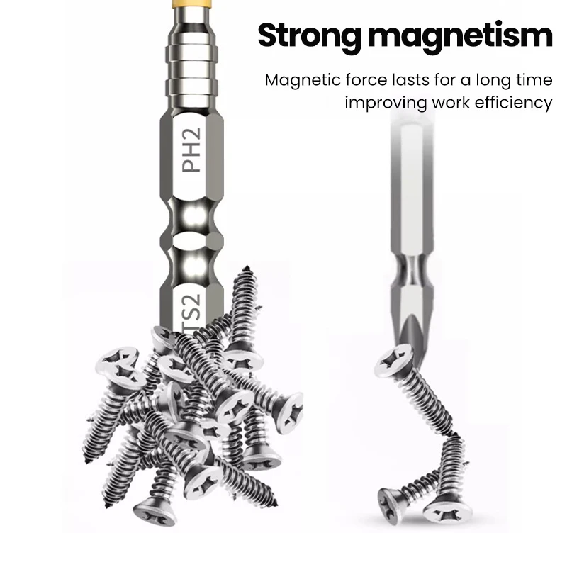 5/6pcs Threaded Cross Non-slip Toothed S2 Alloy Material Special Original High Impact Hand Drill Bit